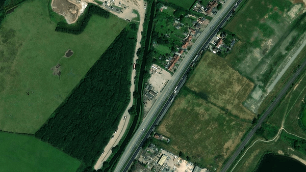 Area di parcheggio per autocarri Oakamoor Café 2023 Burton upon Trent