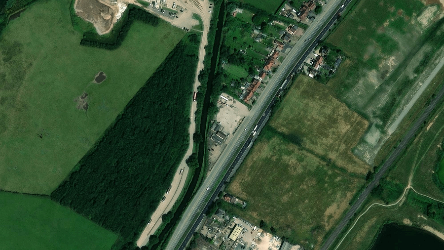 Area di parcheggio per autocarri Oakamoor Café 2023 Burton upon Trent