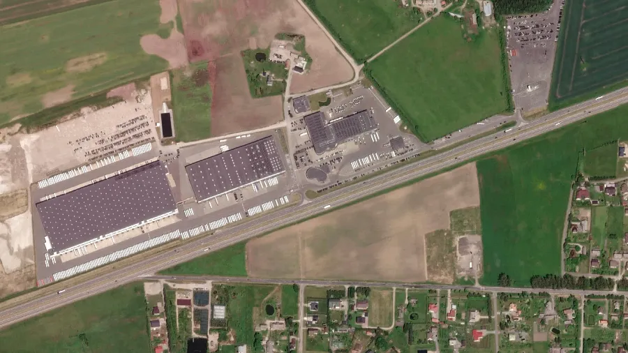 Truck parking lot Vlantana UAB Klaipeda in Dauparai-Kvietiniai