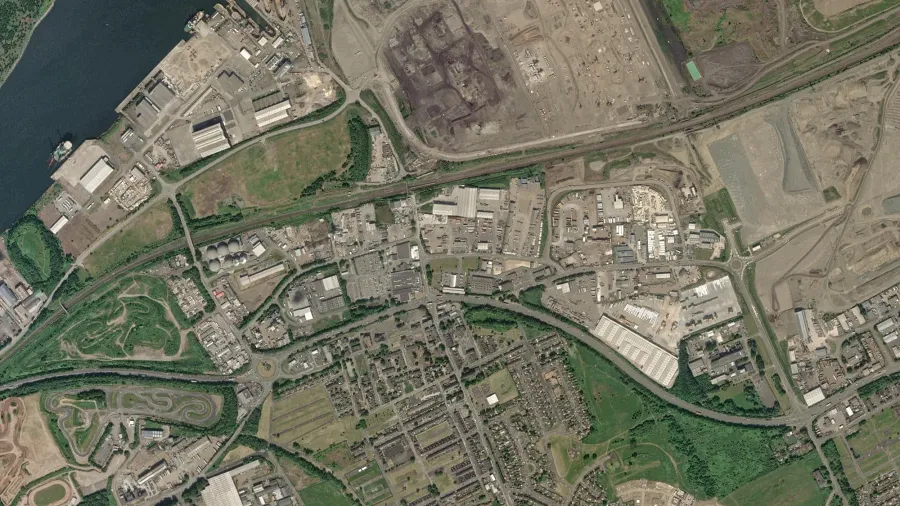 Parking dla ciężarówek Les Woolston Haulage Ltd. w Middlesbrough