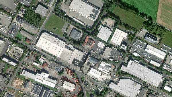 Tehergépkocsik parkolója Oscar Herzig GmbH in Eichenzell