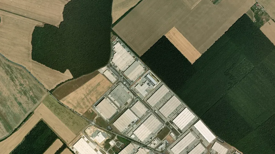 Zona de parcare pentru camioane Gebrüder Weiss Slovakia în Senec