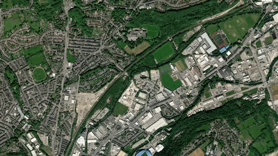 Tehergépkocsik parkolója SE Broscombe Ltd. in Huddersfield