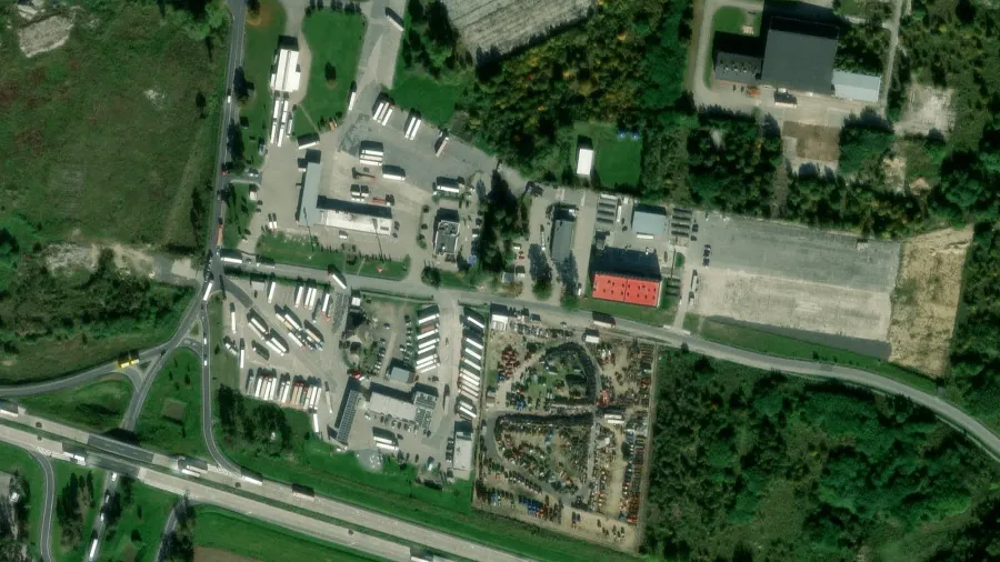 Area di parcheggio per autocarri Dr Felga Serwis Gromadka