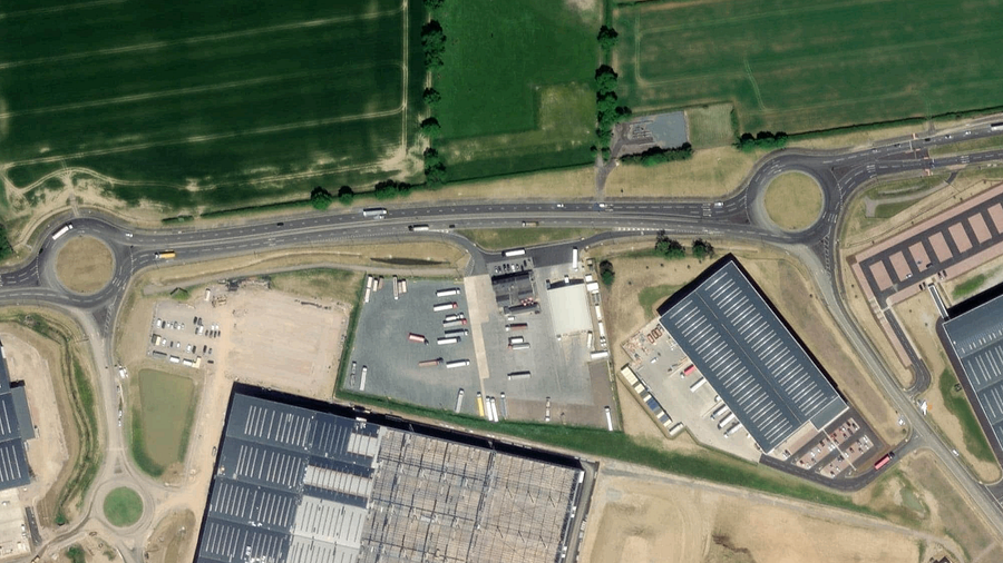 Area di parcheggio per autocarri Red Lion Truck Stop Northampton