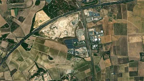 Truck parking lot Truck Etape Beziers in Vendres