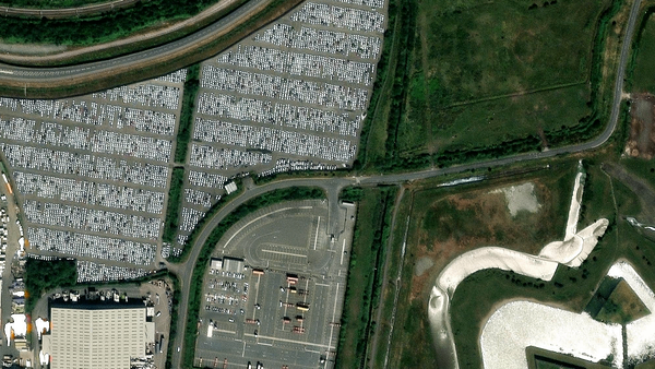 Truck parking lot Goldstar Truck Stop in Tilbury
