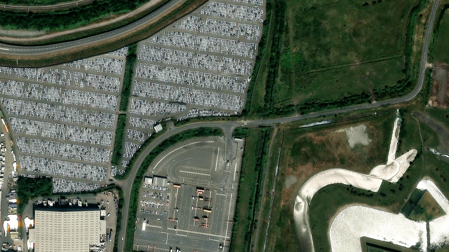 Truck parking lot Goldstar Truck Stop in Tilbury