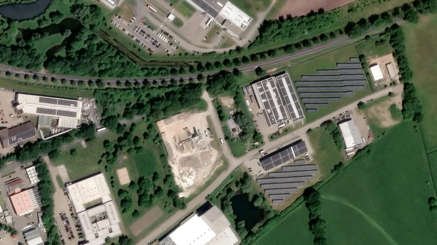 Teherg&eacute;pkocsi parkol&oacute; Boizenburg/Elbe