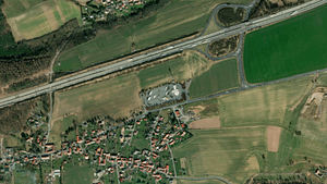 Parkareal GULF Autohof, Stadtroda/Quirla - Ungesicherter Autohof mit Dusche + WC