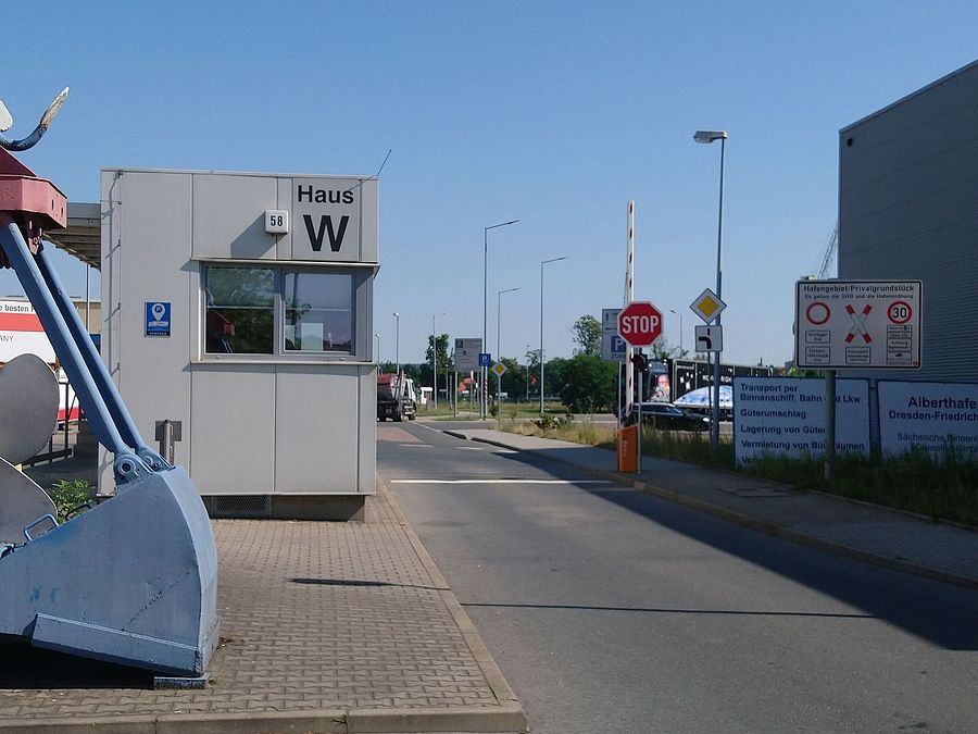Parkareal Sächsische Binnenhäfen Hafengelände in Dresden
