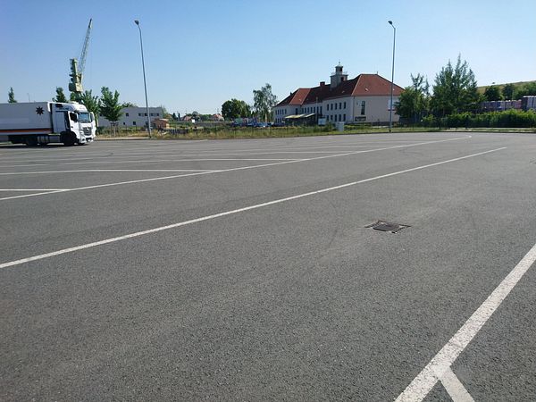Parkareal Sächsische Binnenhäfen Hafengelände in Dresden