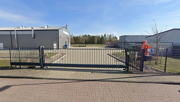 Truck parking lot in Helmstedt