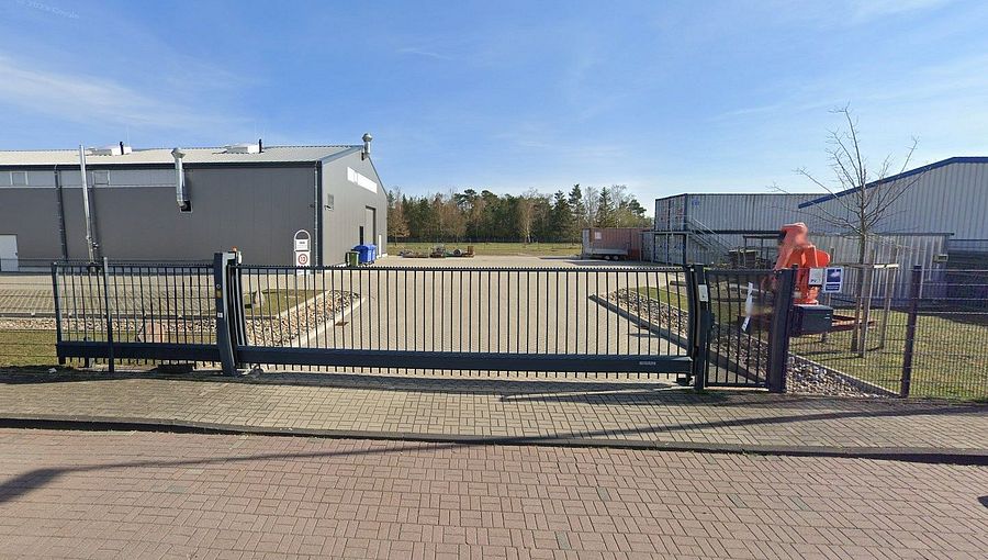 Truck parking lot in Helmstedt