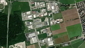 Parkareal Zimmerei Heckel Firmenhof Betriebshof in Kaufbeuren