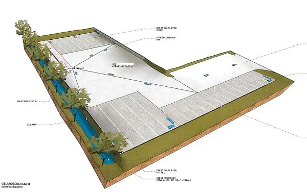 Truck parking lot Lkw Lade und Parkzentrum in Seelze