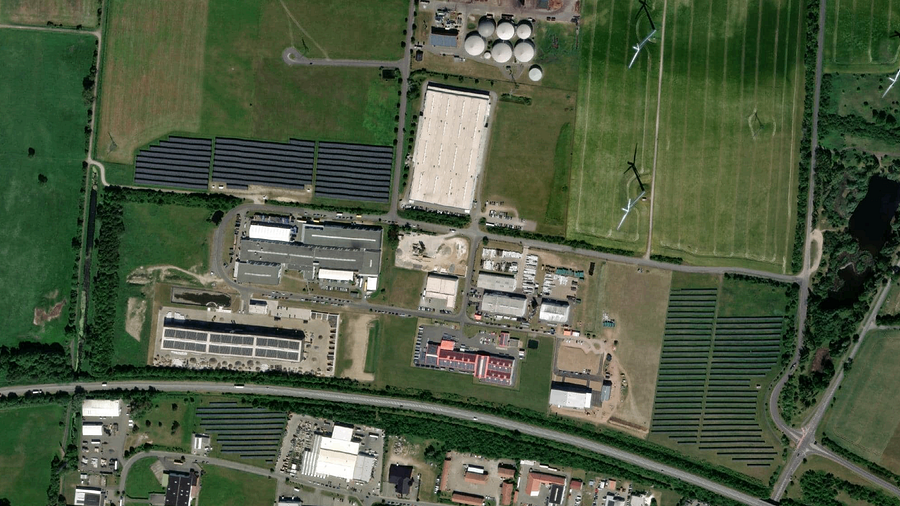 Truck parking lot in Gardelegen