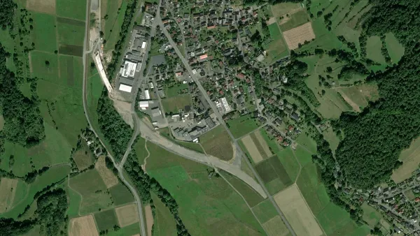 Truck parking lot Auto Velte Speditionshof in Biedenkopf