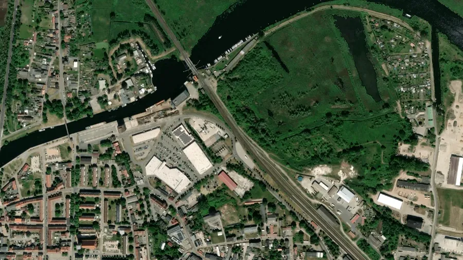 Zonă de parcare pentru camioane în Anklam