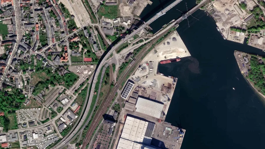 Tehergépkocsi parkoló Stralsund