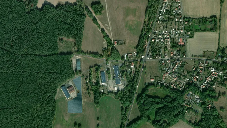 Truck parking lot in Groß Schacksdorf-Simmersdorf