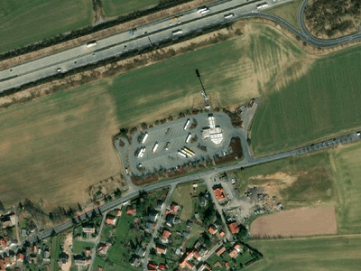 Parkareal GULF Autohof in Quirla