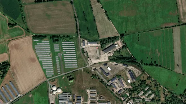 Truck parking lot Betonmischanlage Betriebshof in Kalbe (Milde)