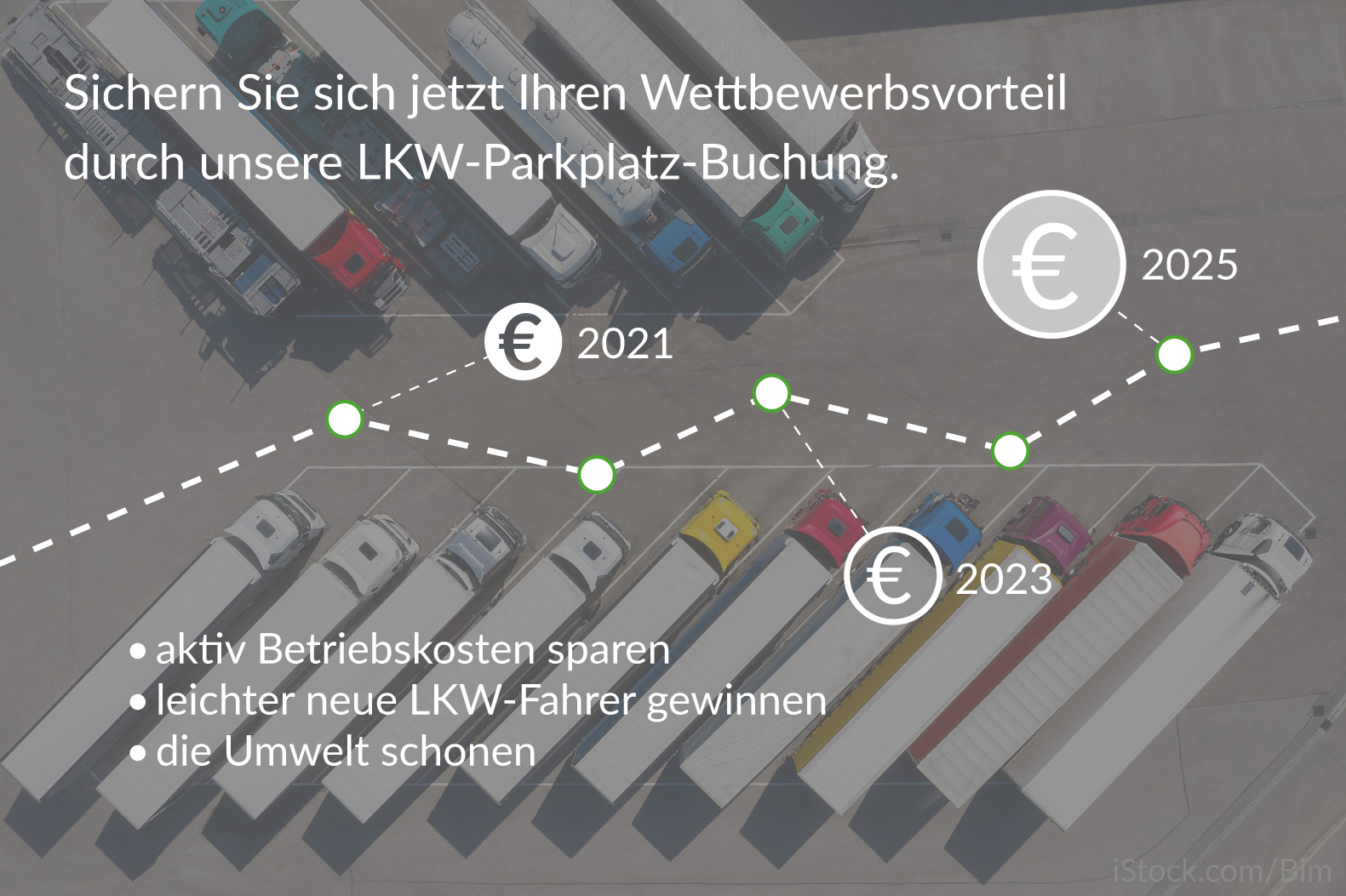 LKW-Parkplatz und Umsatzsteigerung durch effiziente Lenkzeitnutzung – Happy Trucker hilft Speditionen